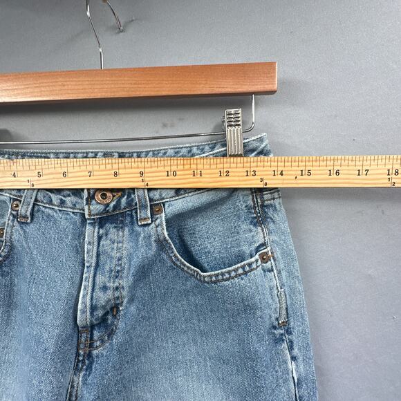 VTG Silver Jean 28x31 Straight Med Wash Y2K Street Western Casual Basic Grunge - Picture 13 of 16